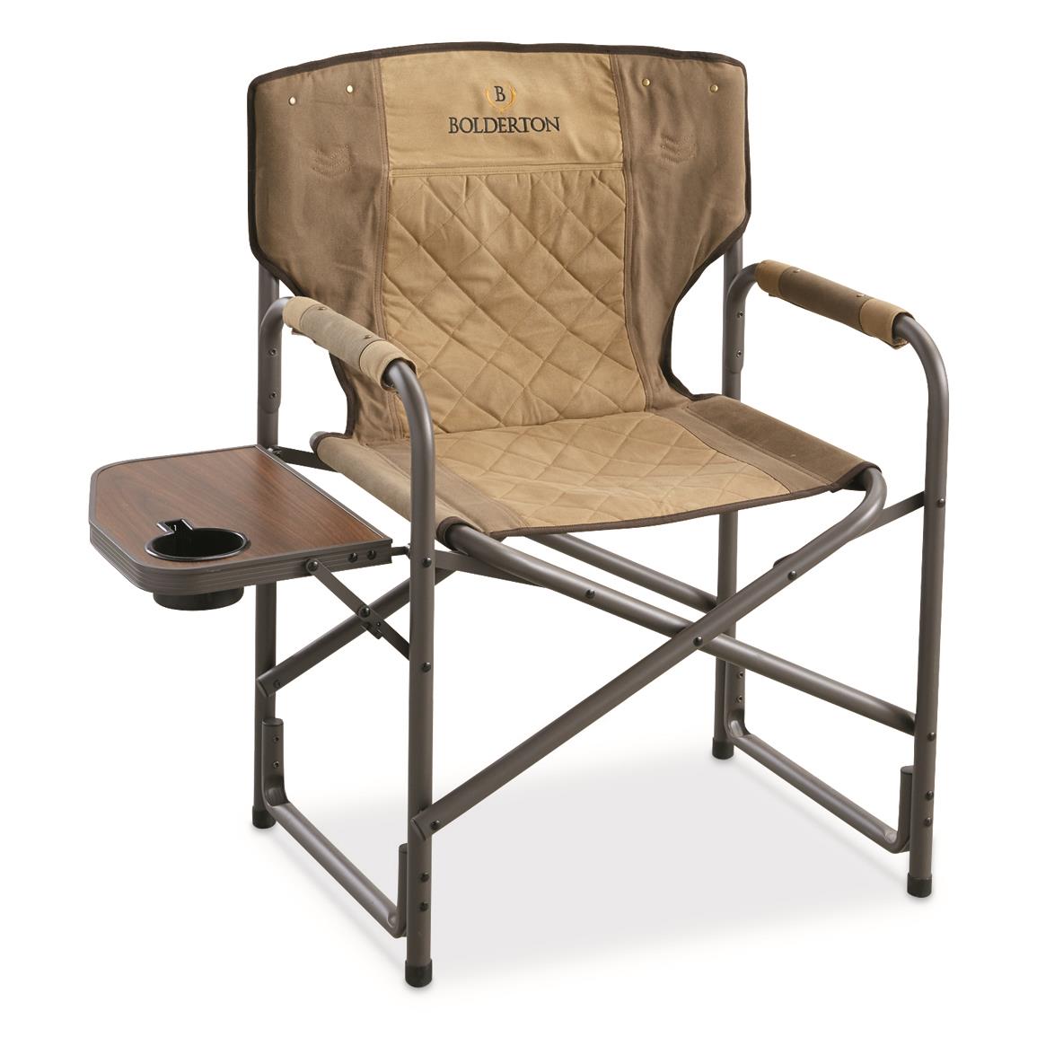 Bolderton Heritage Oversized Director's Camp Chair, 500-lb. Capacity