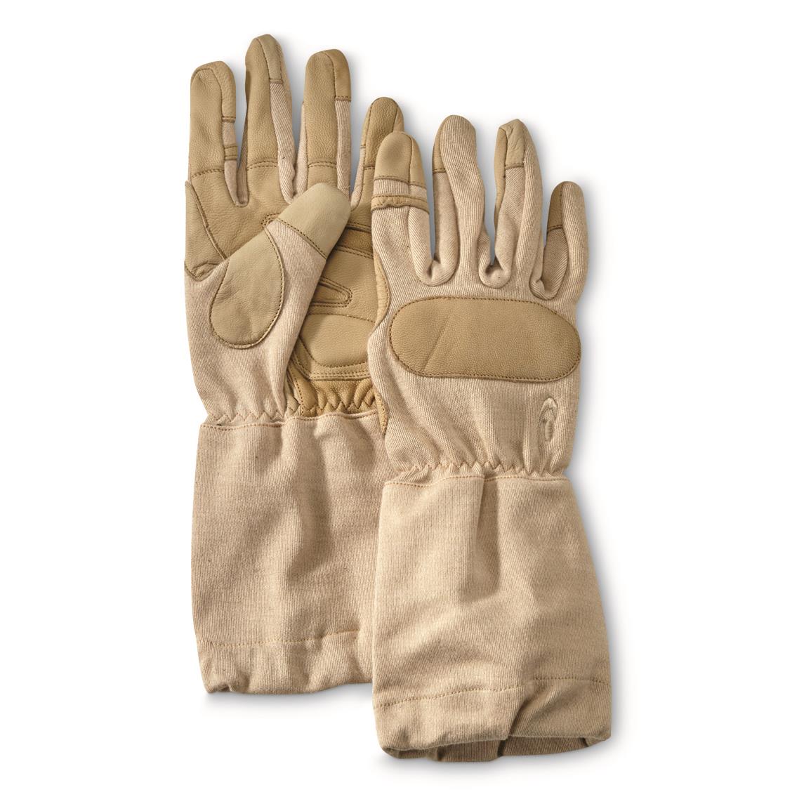 U.S. Military Surplus Hatch SOG Operator Gloves, New, Tan