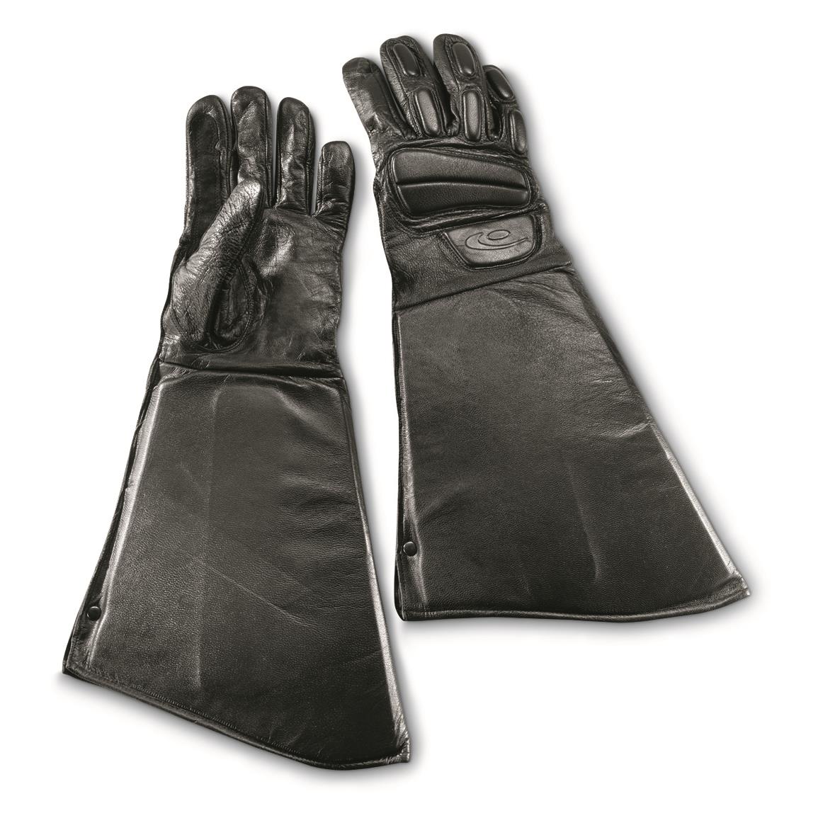 U.S. Military Surplus Hatch Dominator Riot Control Gloves, New, Black