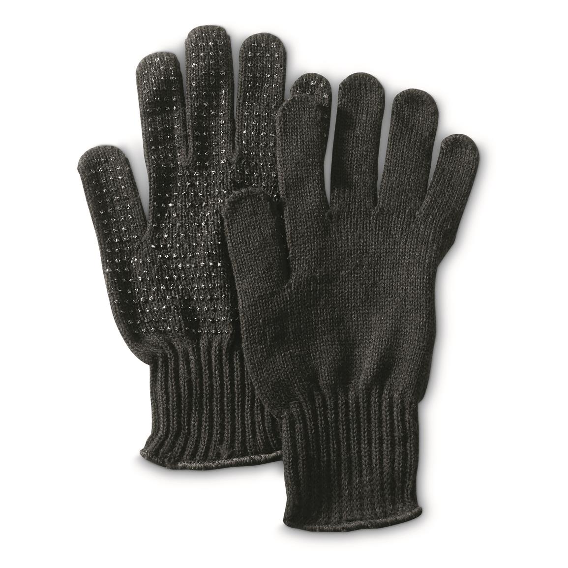 U.S. Postal Surplus Hatch RDP55 Super Dot Gloves, New, Black