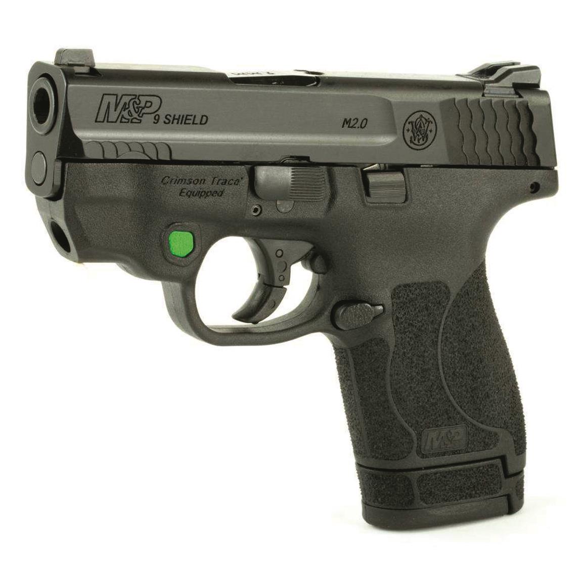 Smith And Wesson Mandp9 Shield M20 Wintegrated Crimson Trace Laser Semi Auto 9mm 81 Rds 9677