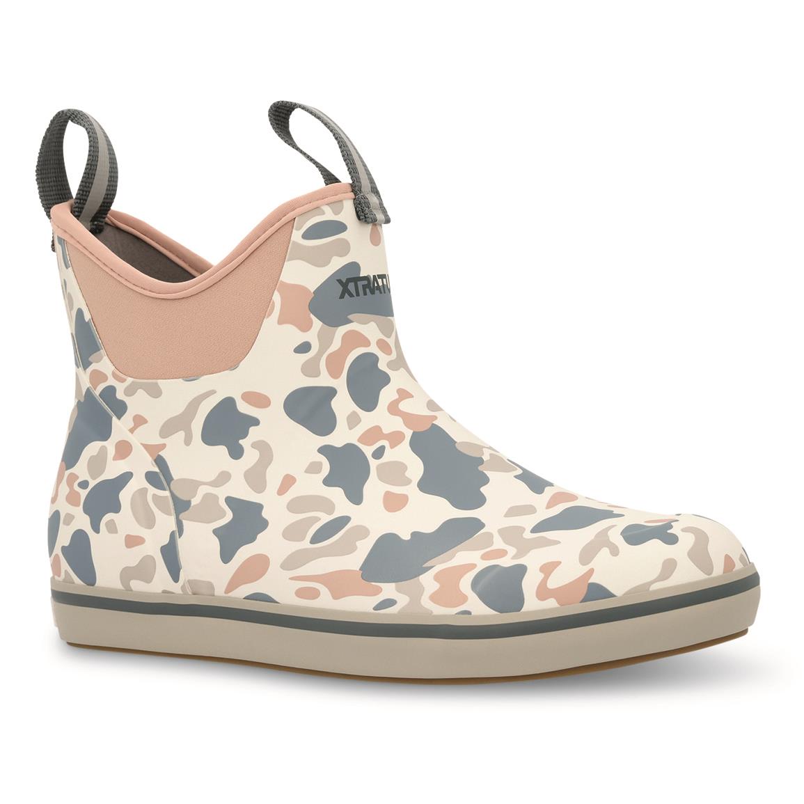 Xtratuf Women's Waterproof Ankle Deck Boot - Duck camo