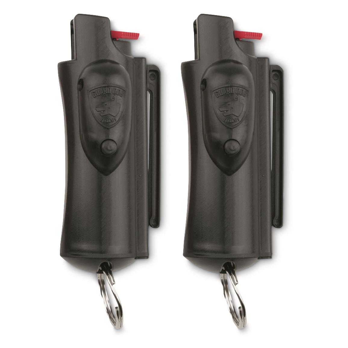 Guard Dog Security AccuFire Pepper Spray with Laser Sight, 2 Pack, Black