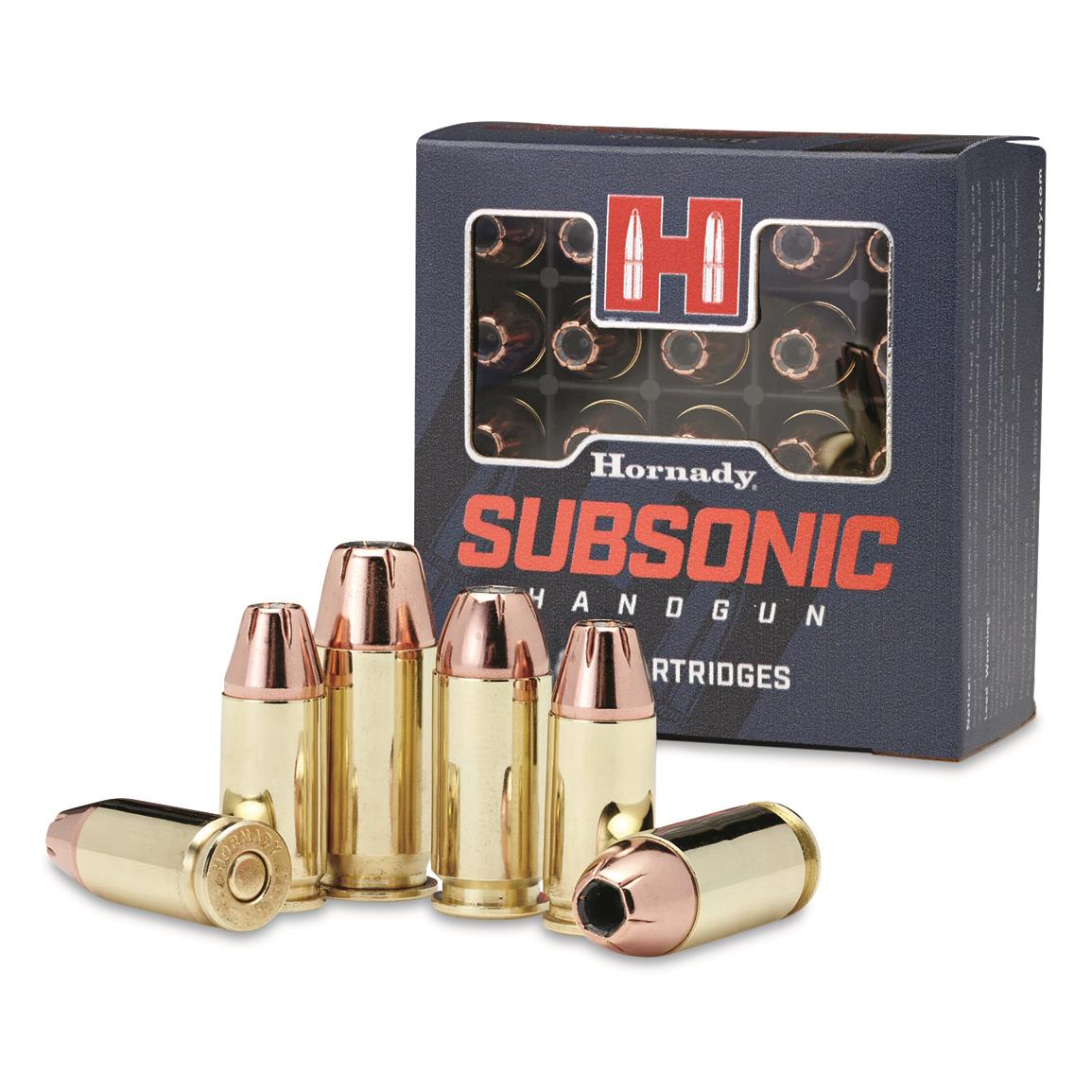 Hornady Subsonic, 9mm, XTP, 147 Grain, 25 Rounds