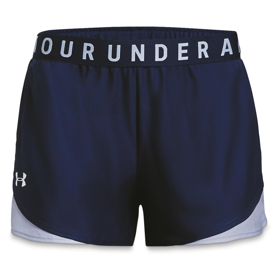 Under Armour Women's UA Play Up Shorts 3.0, Isotope Blue