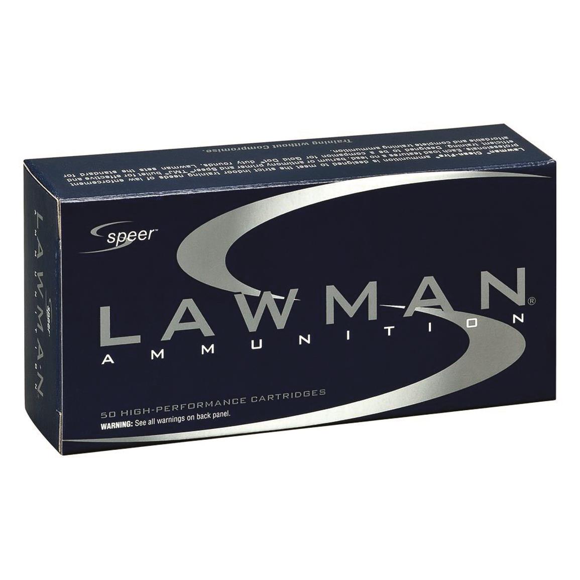 Speer Lawman, 9mm, TMJ, 115 Grain, 50 Rounds - 719204, 9mm Ammo at ...