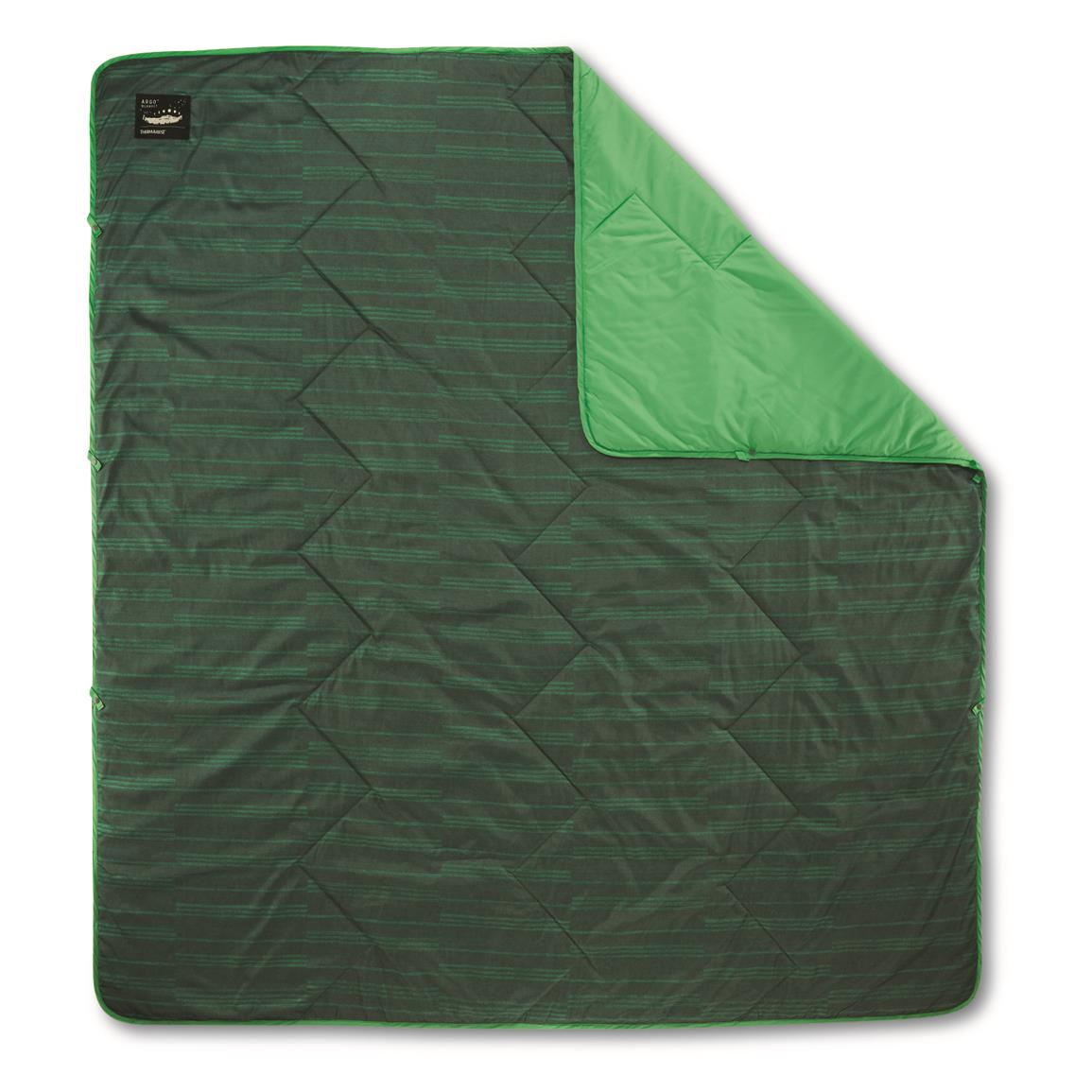 Therm-a-Rest Argo Outdoor Blanket, Green Print