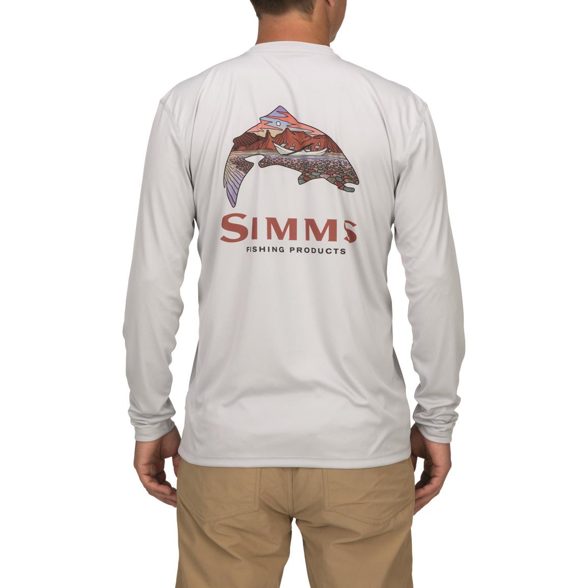 Back view, Simms Troutscape Sterling