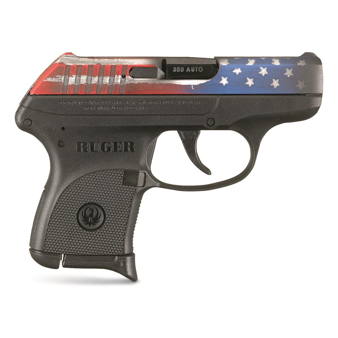 Ruger LCP, Semi-automatic, .380 ACP, 2.75" Barrel, American Flag Cerakote, 6 Rounds