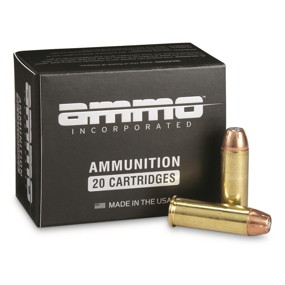 Ammo Inc. Signature Series, .44 Magnum, JHP, 240 Grain, 20 Rounds