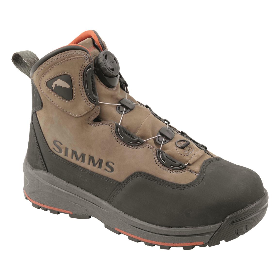 Simms Men's Headwaters BOA Wading Boots, Vibram Rubber Outsole, Wetstone
