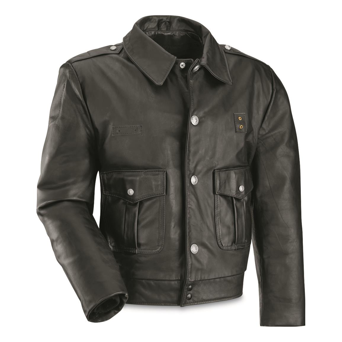 U.S. Chicago Police Surplus Patrol Leather Jacket, Like New