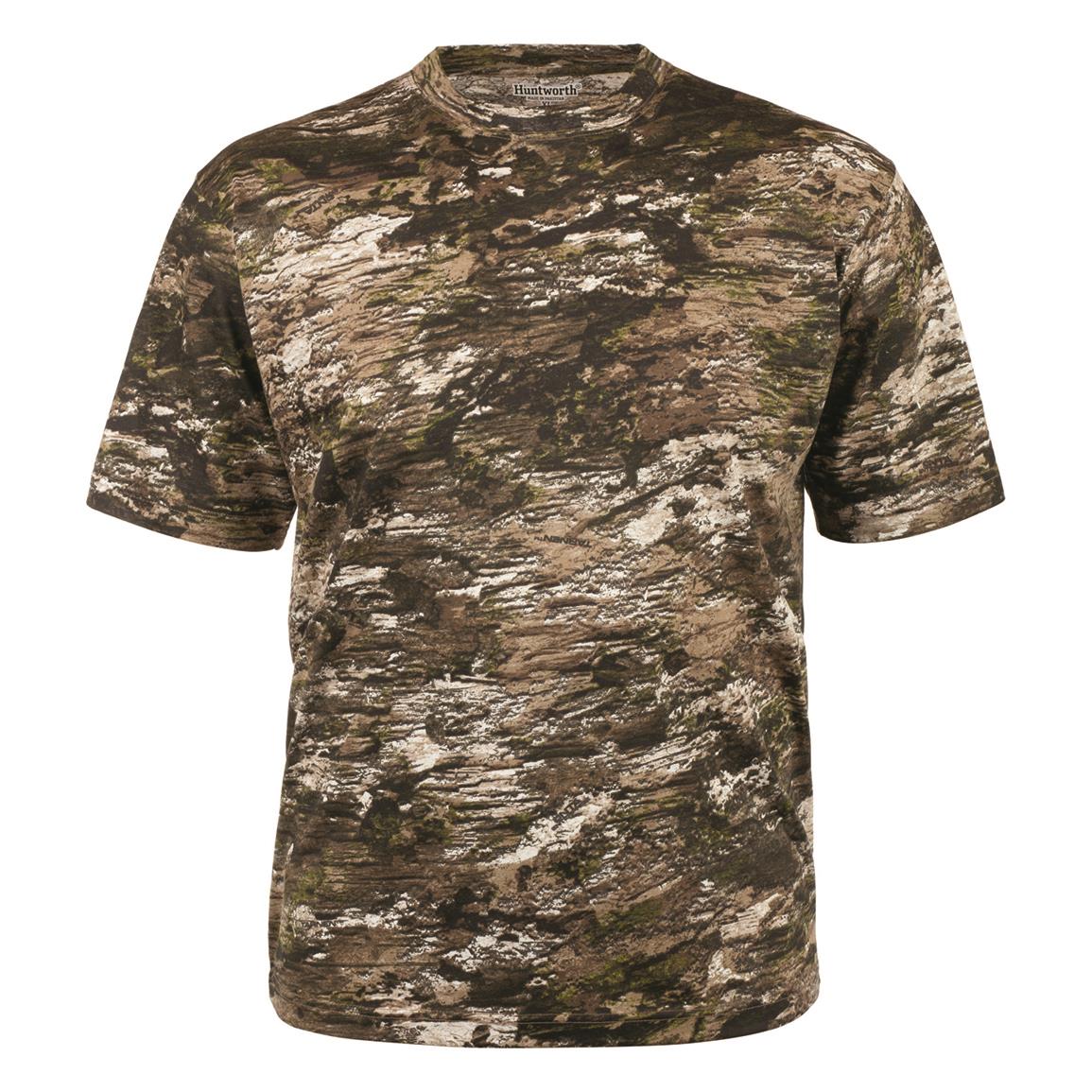 Huntworth Men’s Lightweight Cotton/Poly Short-sleeve Hunting Shirt, Tarnen