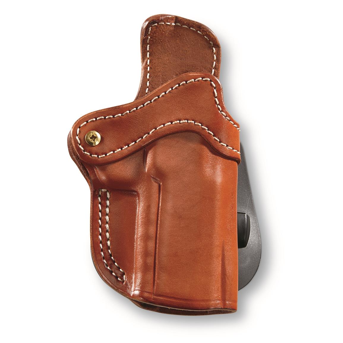 1791 Gunleather Optic Ready 2.4 Paddle Holster, Full Size Pistols, Classic Brown
