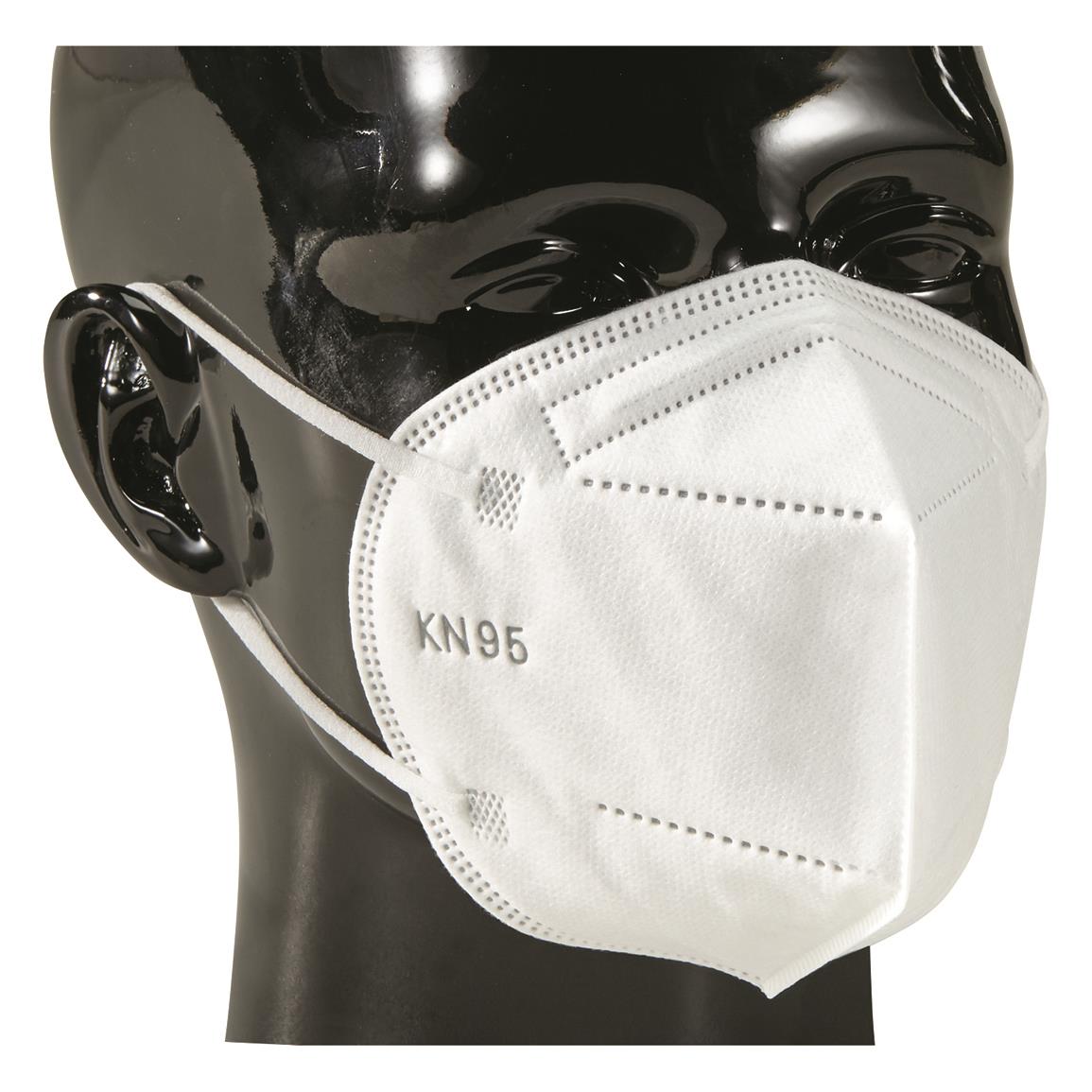 U.S. Municipal Surplus Self-Priming Filter Respirator KN95 Masks, 50 Pack, New