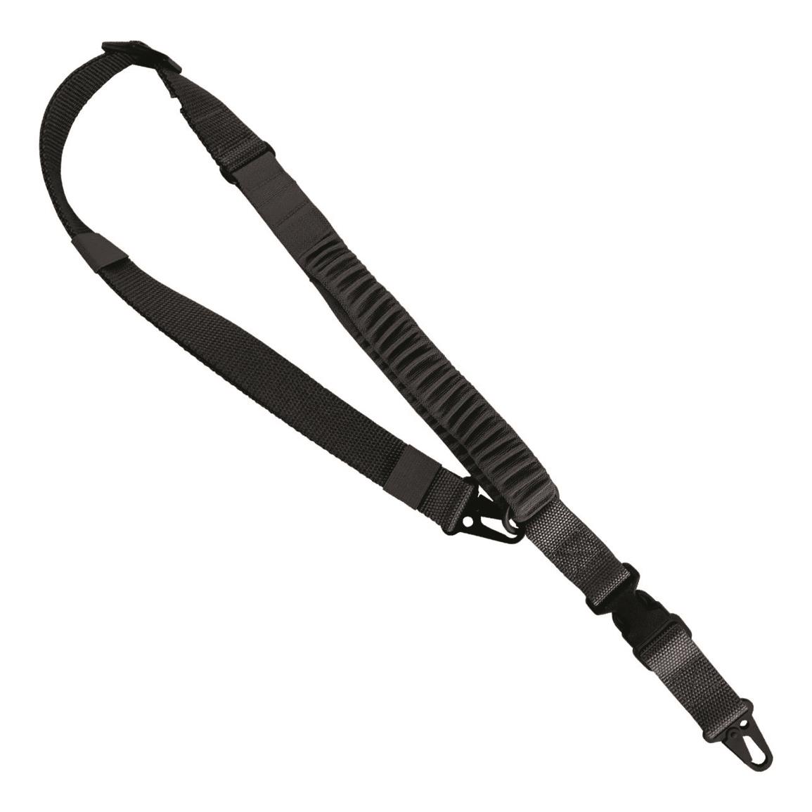 United States Tactical C4 2 to 1 Point Shock Webbing Sling, Black