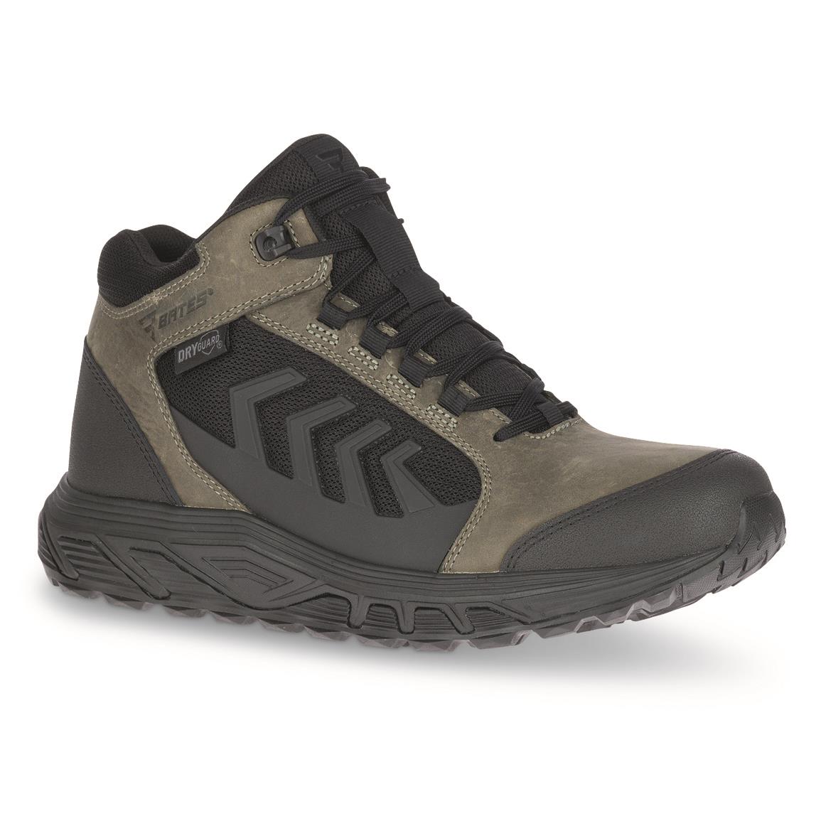 Bates Men's Rush Shield DryGuard Waterproof Mid Tactical Boots, Olive Brown