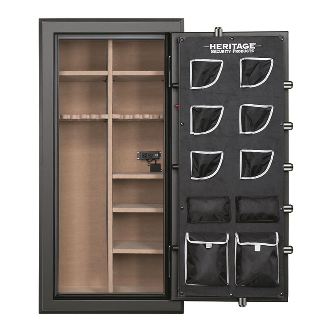 Heritage 40 Gun Fire and Waterproof Safe with Electronic Lock, Dark