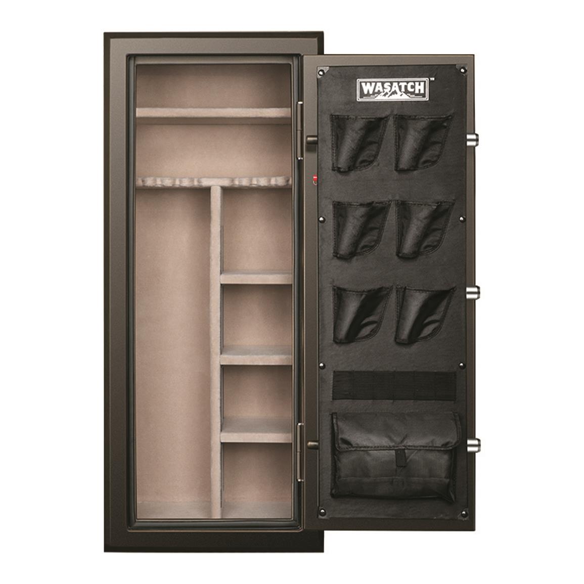 Wasatch 24 Gun Fire and Waterproof Safe with Electronic Lock, Dark