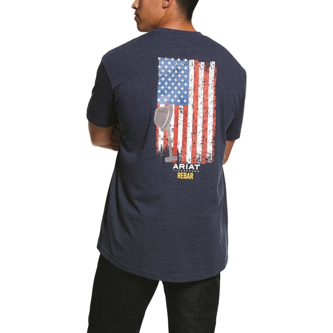 Graphic on back, Navy Heather
