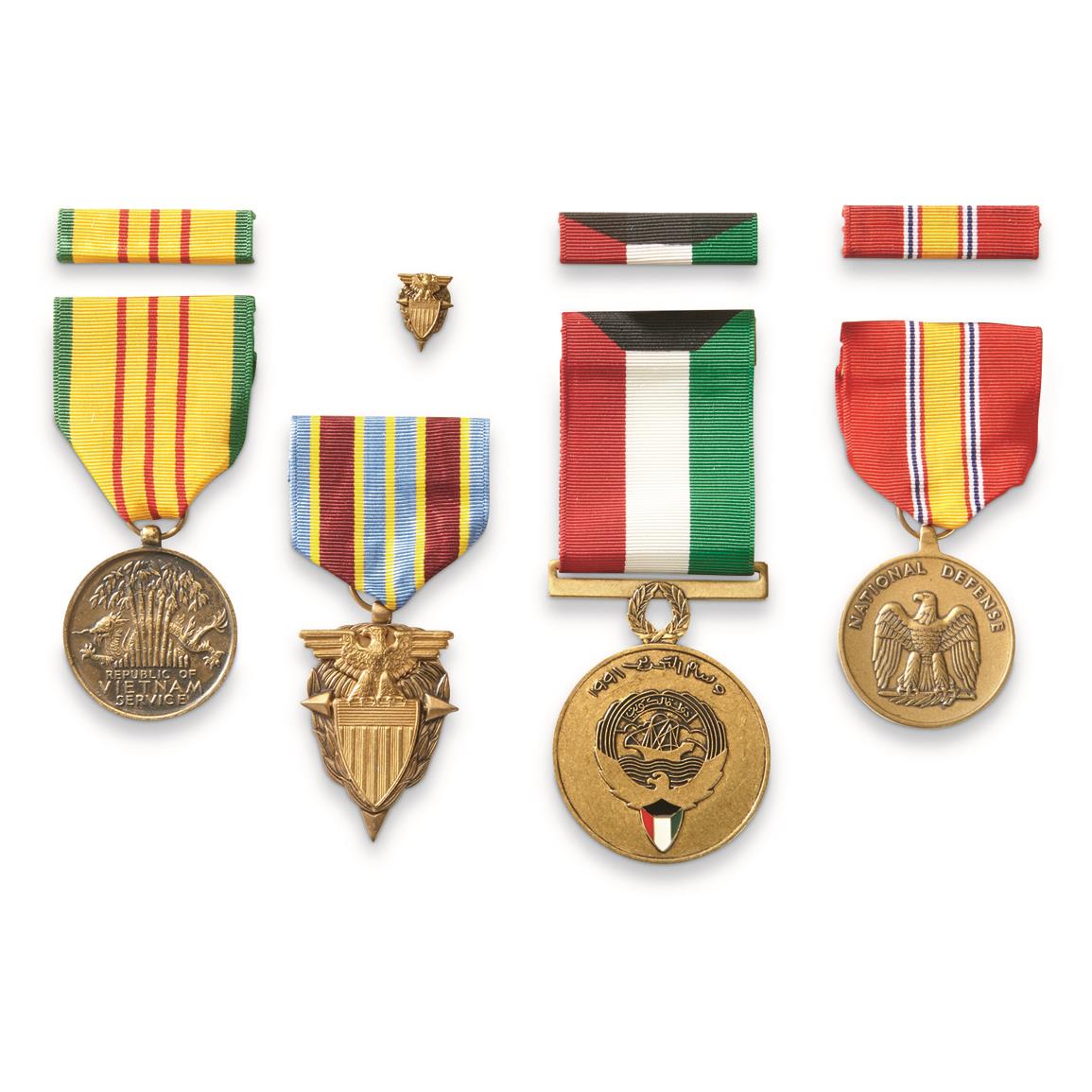 U.S. Military Surplus 4-pc. GI Medal Set