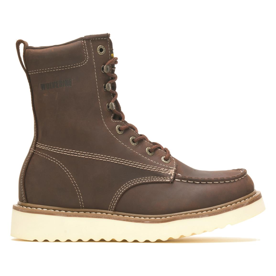 wolverine work boots moc toe