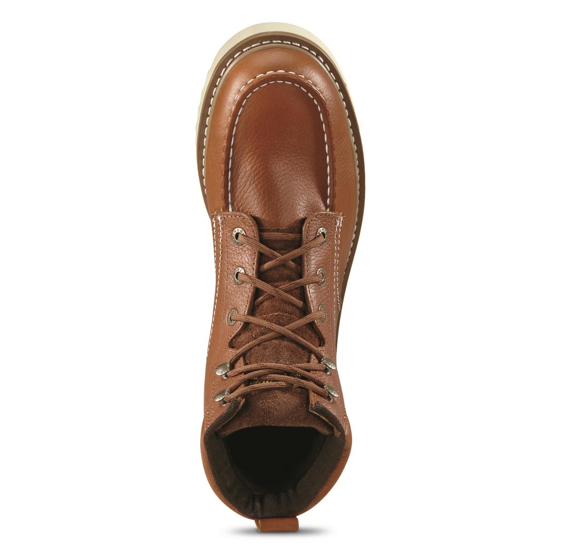 Brown Moc Toe Work Boot | Sportsman's Guide