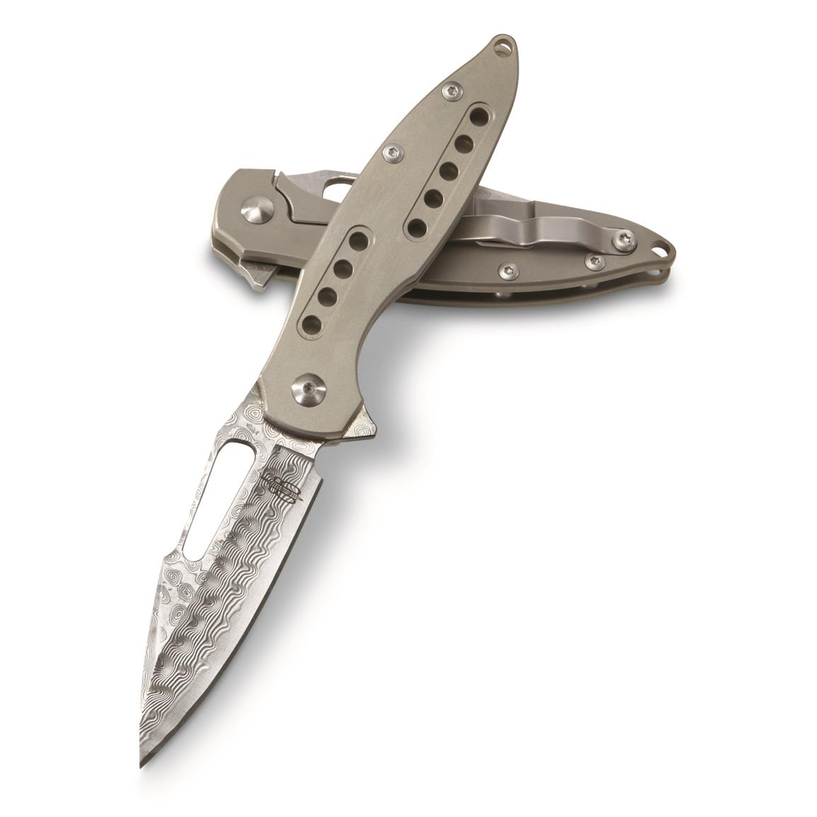 BucknBear Titanium Flipper Folding Knife