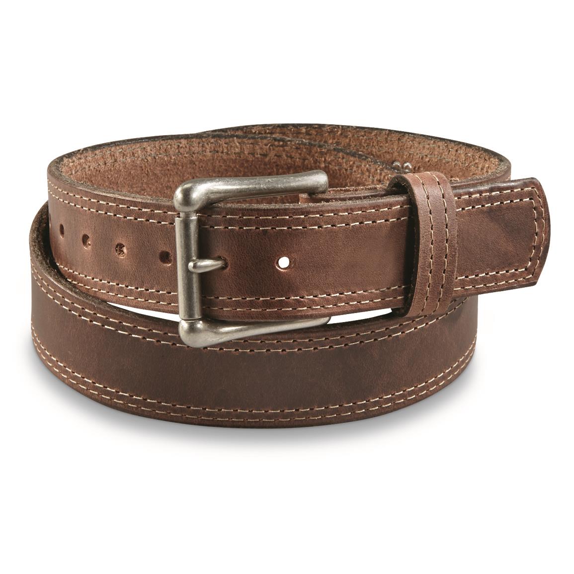 Guide Gear Austin Leather Belt, Buck