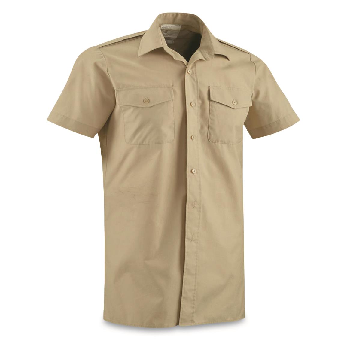 British Military Surplus Short Sleeve Field Shirt, New, Tan