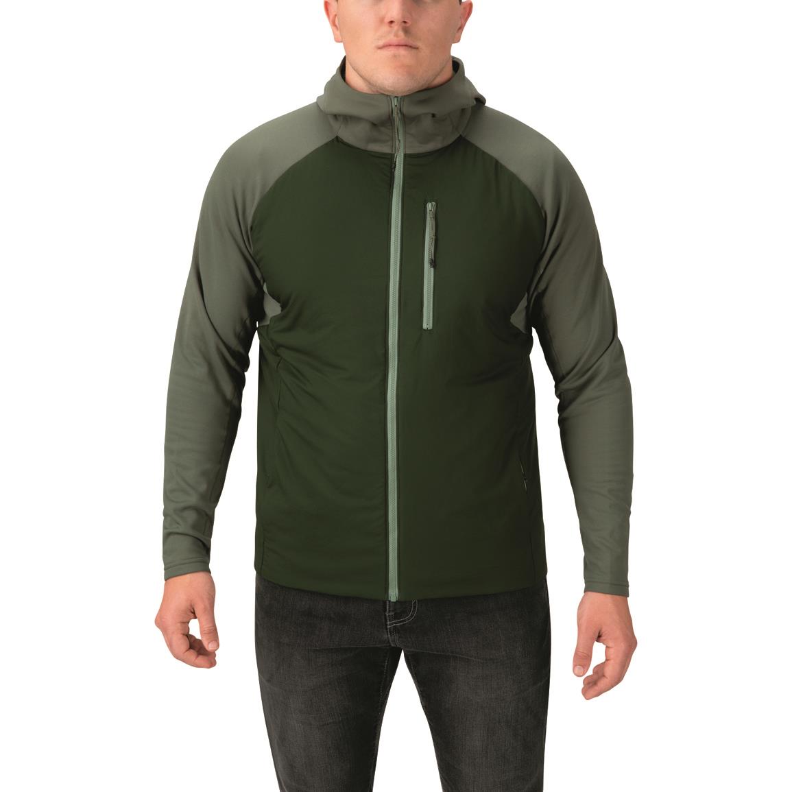 Vertx Men's Manitou Insulated Hoodie, Canvas Green/compass Green