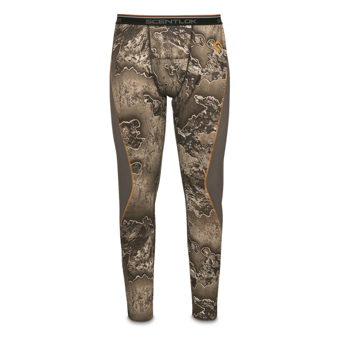 ScentLok Men's Climafleece Midweight Base Layer Bottoms, Realtree EXCAPE™