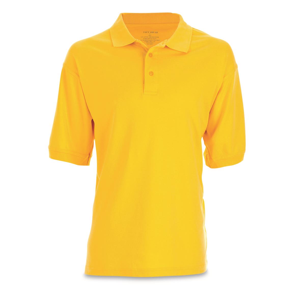 U.S. Municipal Surplus Short Sleeve Polo Shirt, New, Gold