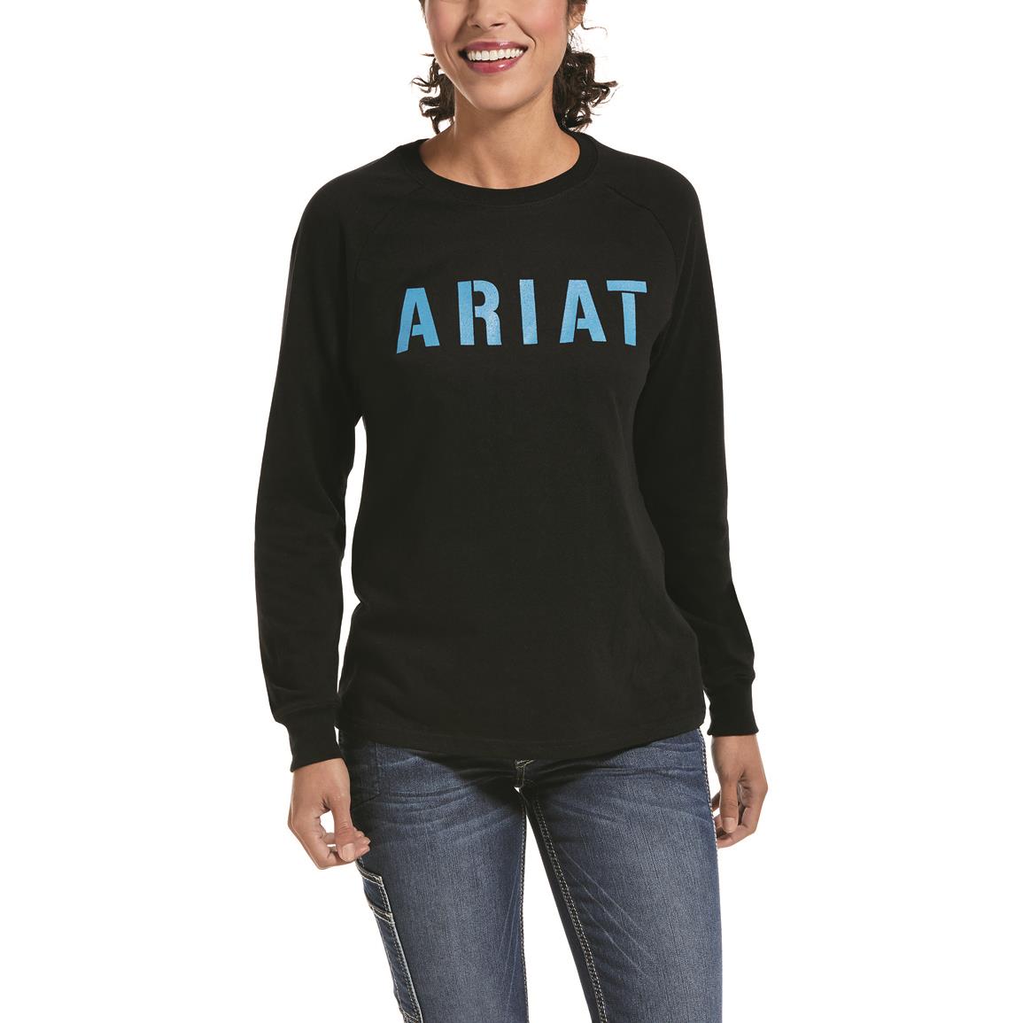 Ariat Women's Rebar CottonStrong Block Shirt, Black