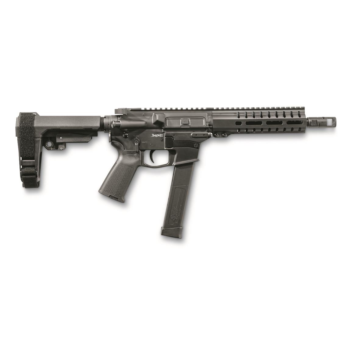 CMMG Banshee 300 Mk10 Pistol, Semi-auto, 10mm, 8" BBL, 30+1 Rds., Graphite Black, Glock Mags