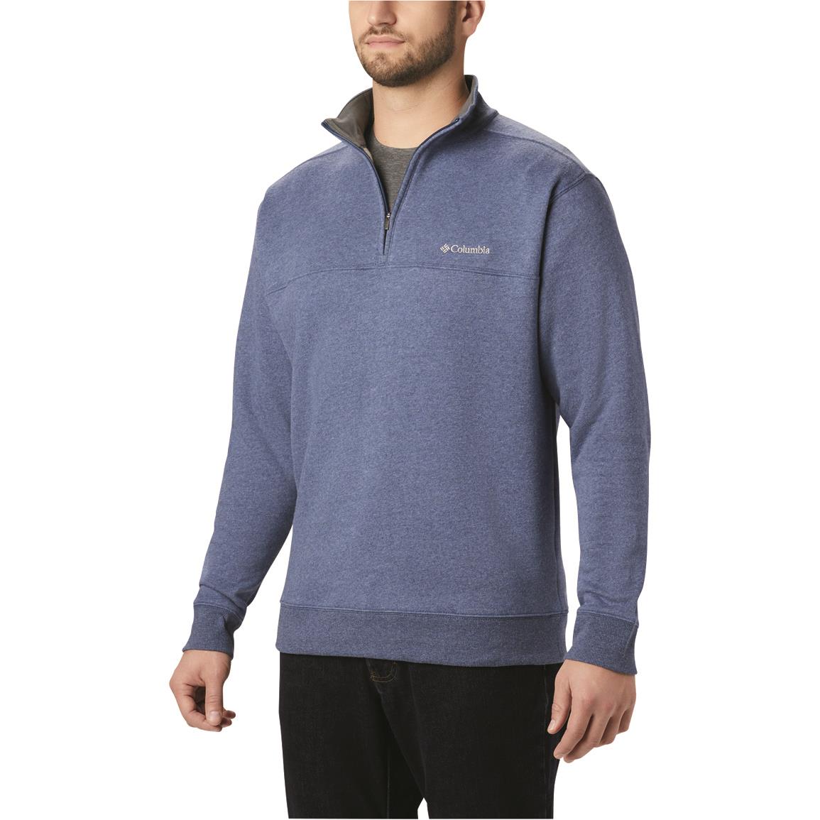 Columbia Men's Hart Mountain II Half-zip Sweatshirt, Carbon Heather