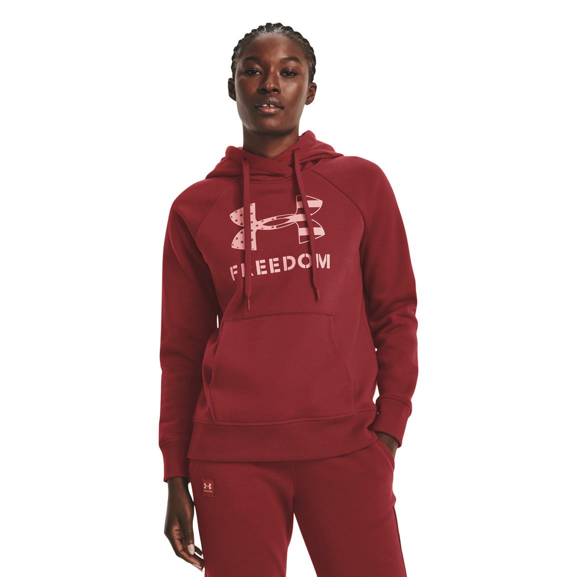 Under Armour Women's UA Freedom Rival Hoodie, Stadium Red