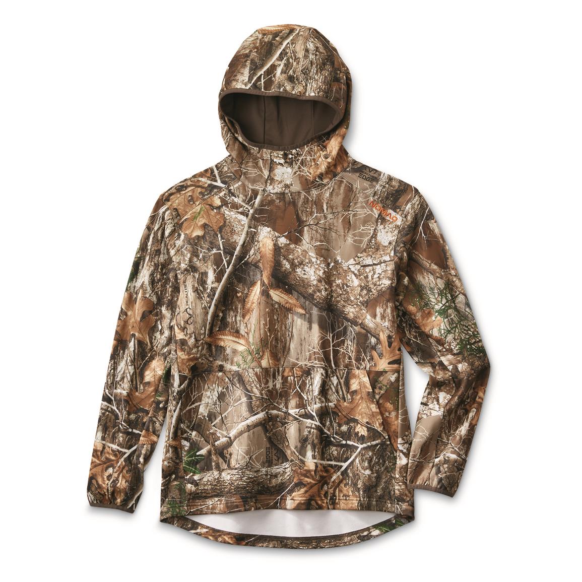 NOMAD Men's Utility Camo Hunting Hoodie, Realtree EDGE™