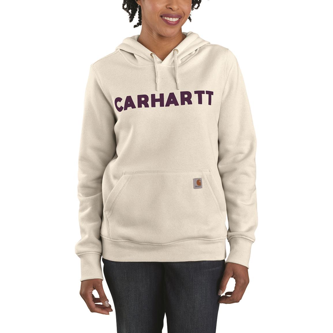 Carhartt Women's Logo Graphic Hoodie, Malt