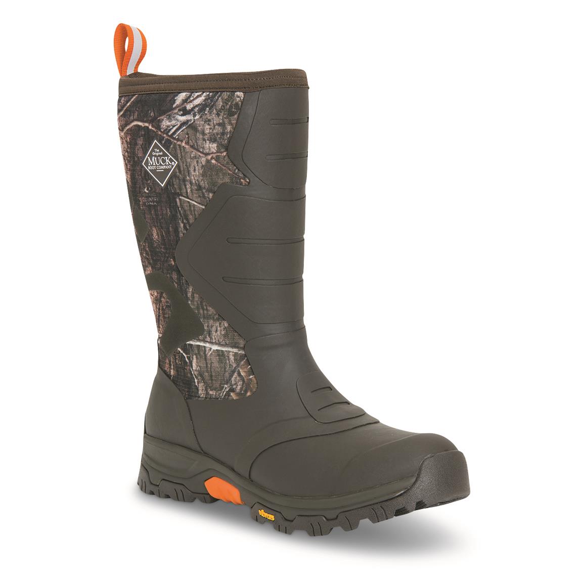 Muck Men's Apex Pro Arctic Grip AT Rubber Hunting Boots, Mossy Oak Country DNA, Mossy Oak® Country DNA™