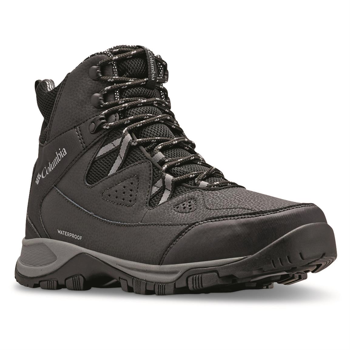Columbia Men's Liftop III Waterproof Insulated Hiking Boots, 200 Gram, Black/ti Grey Steel