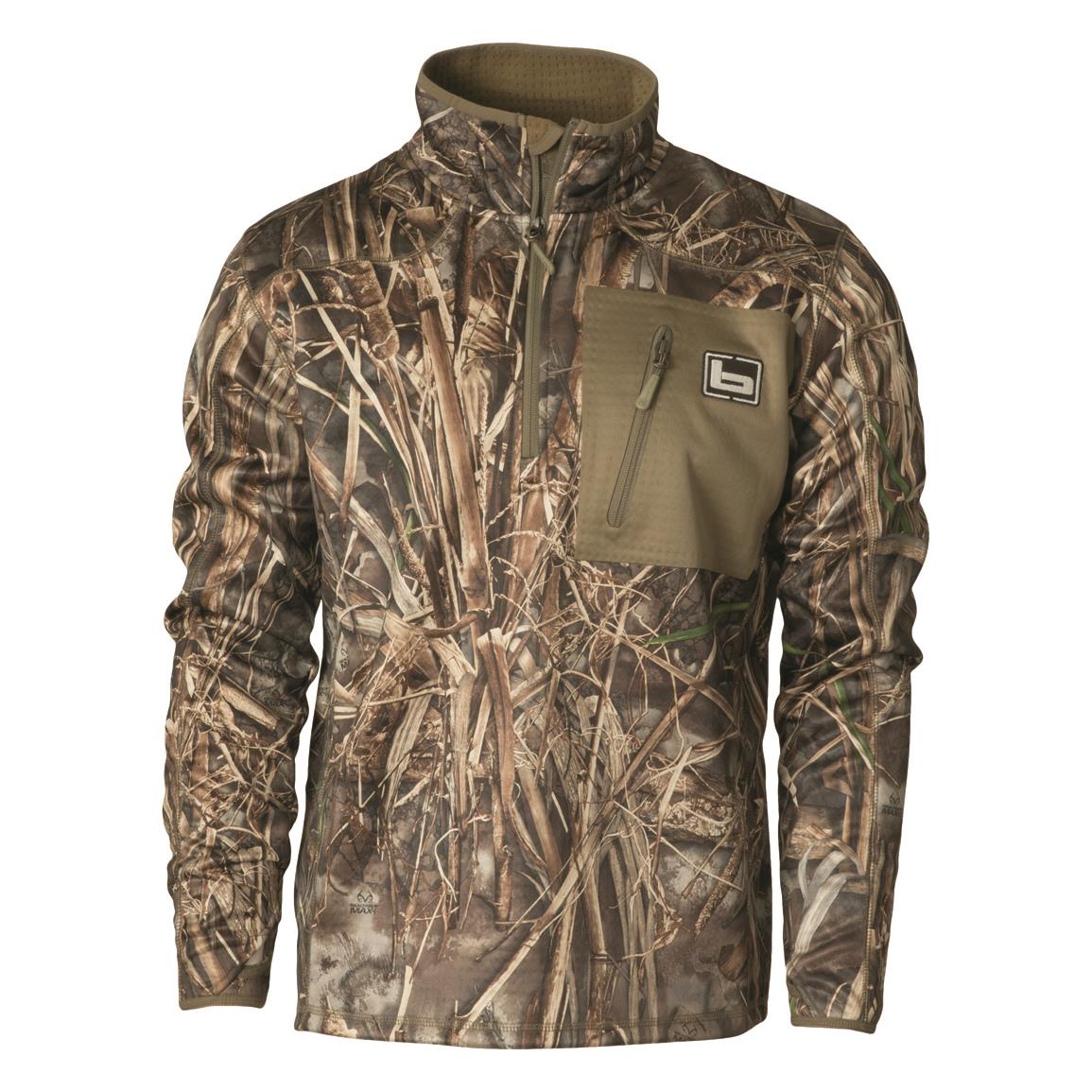 Banded Mid-Layer Camo Fleece Pullover, Max 7
