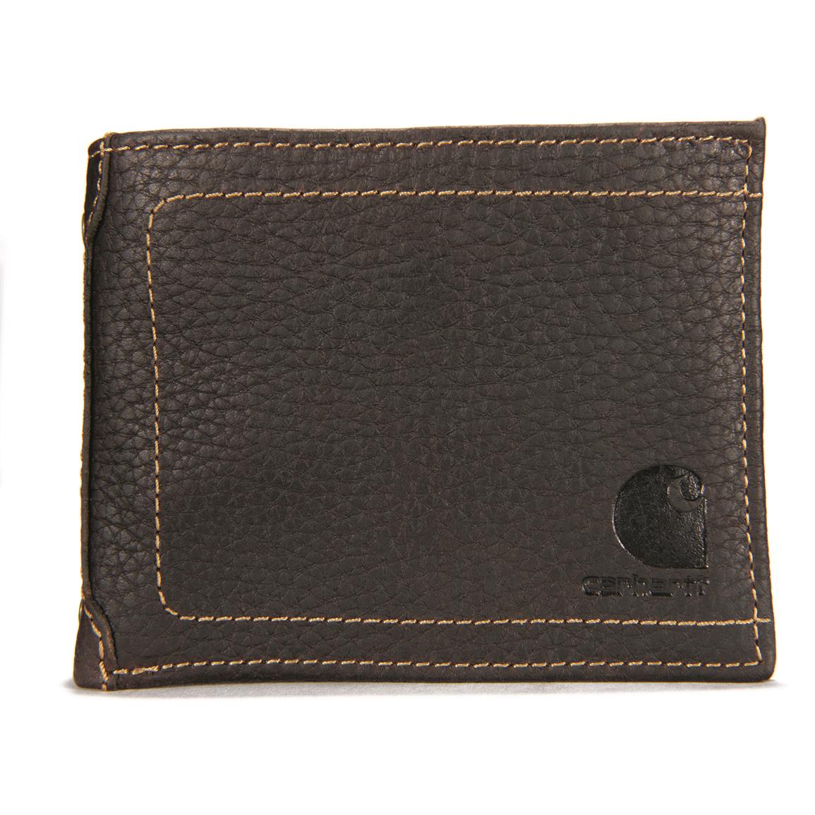 Carhartt Leather Passcase Wallet, Brown