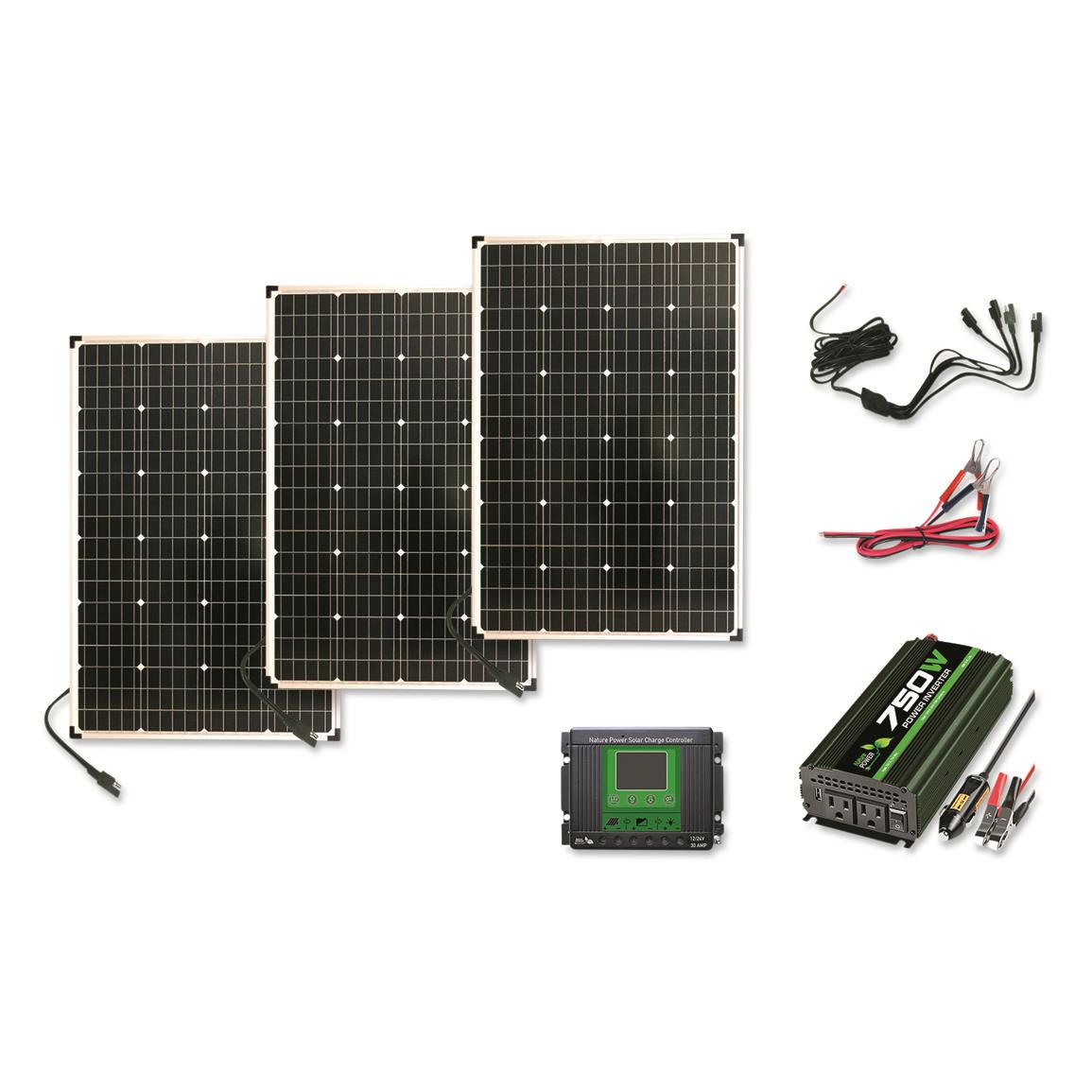Nature Power 330 Watt Complete Solar Panel Kit