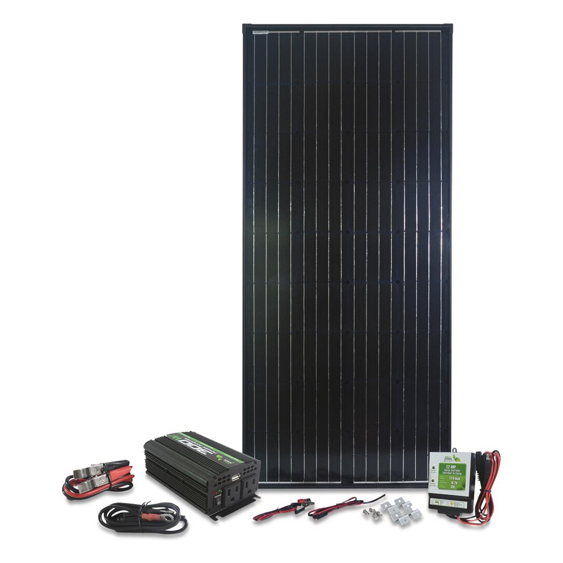 Nature Power 180 Watt Complete Solar Panel Kit