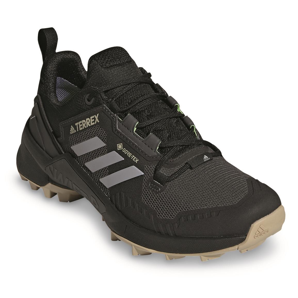 Adidas Women's Terrex Swift R3 GTX Waterproof Hiking Shoes, GORE-TEX, Core Black/halo Silver/dgh Solid Grey
