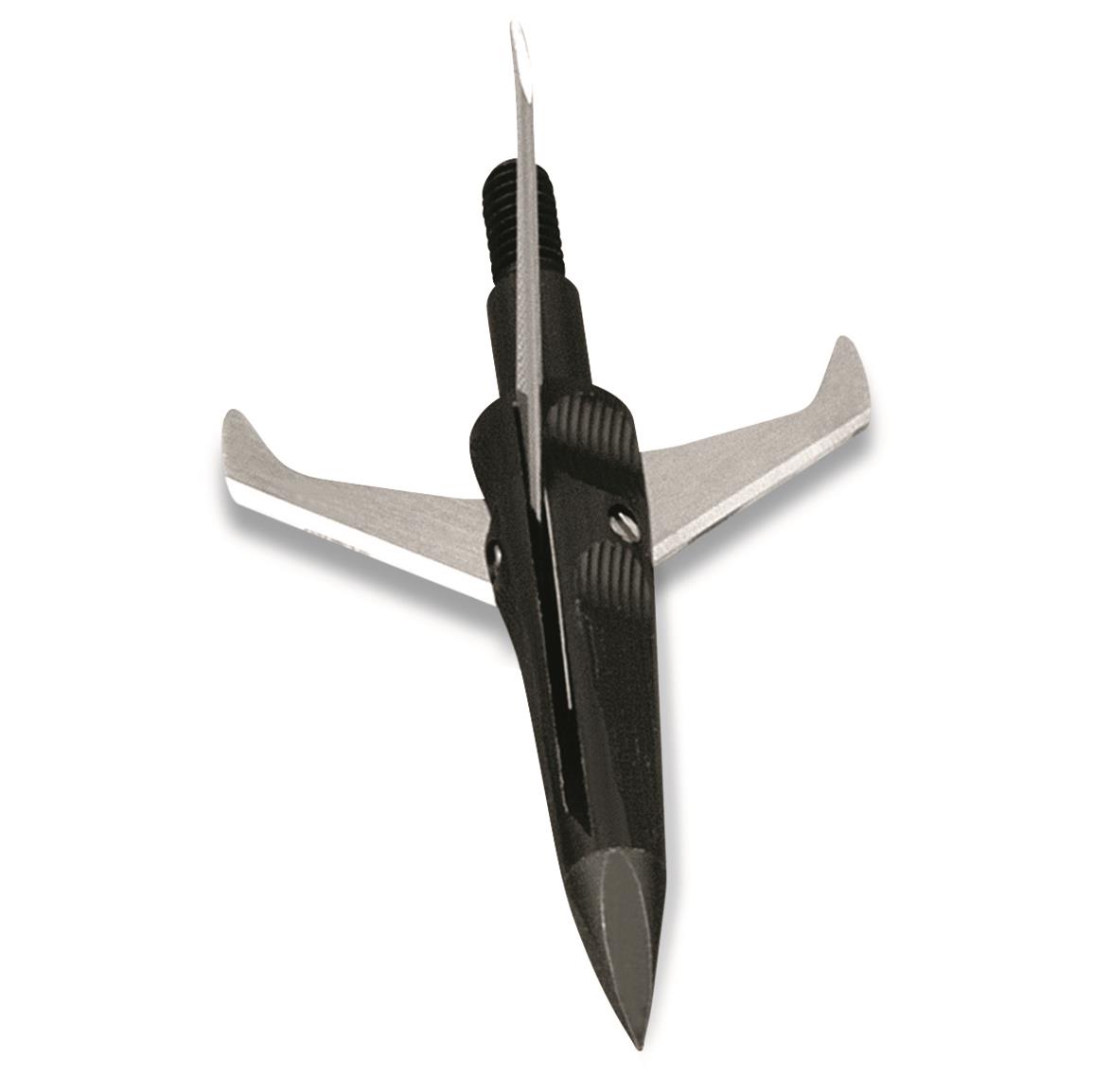 NAP Spitfire 3-Blade Mechanical Crossbow Broadhead, 100 Grain, 3 Pack