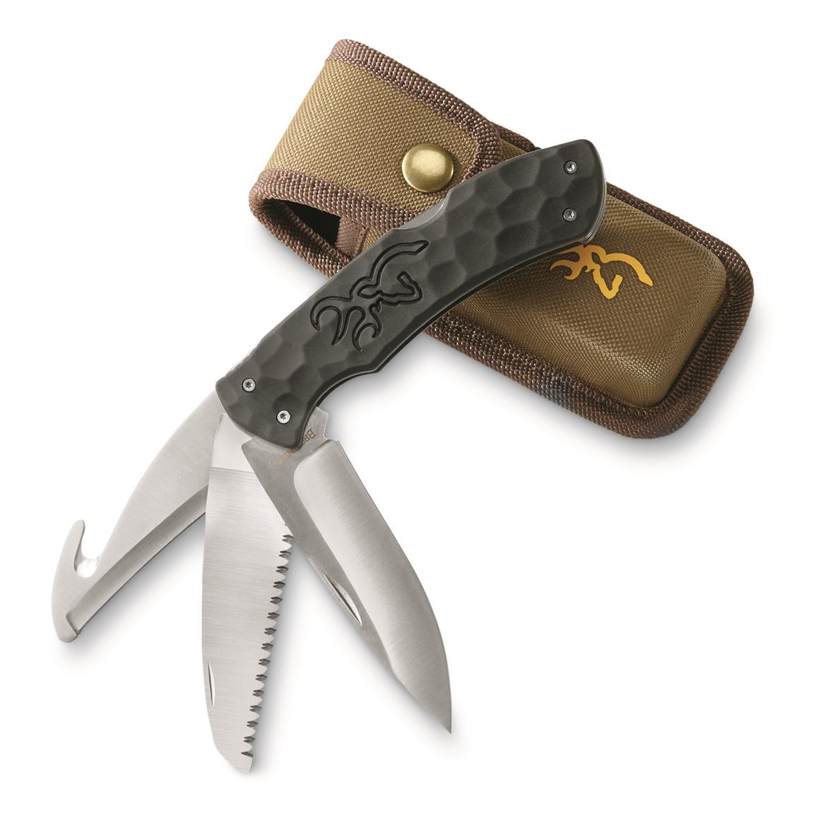 Browning Primal Series Kodiak 3 Blade Folder Knife