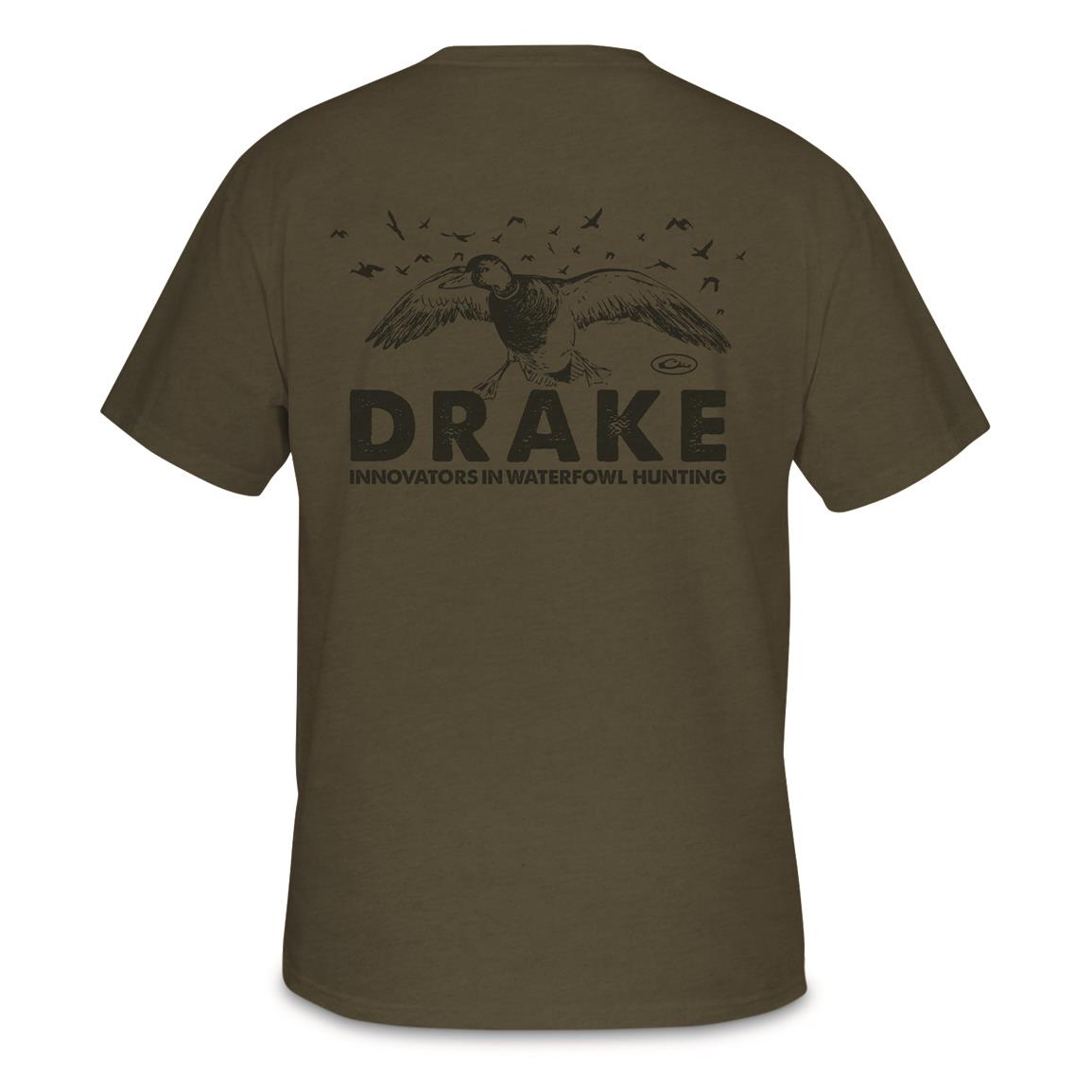 Drake Clothing Company Men's Incoming Pocket Shirt, Army Green