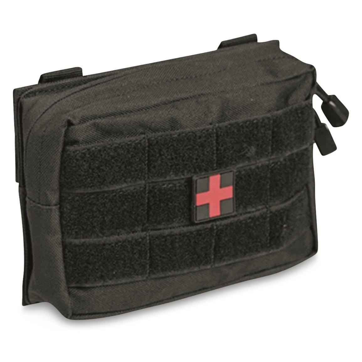 Mil-Tec First Aid Kit with MOLLE Pouch, 25 Pieces, Black